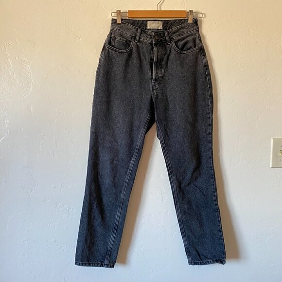 Everlane Curvy 90's Cheeky Straight Leg Ankle Jeans Button Fly Hartford Night - Picture 2 of 8